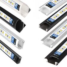LED Aluprofil Aluminium Profile Alu Leiste Schiene Leuchte 1m 2m LED-Streifen