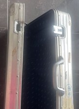 RIMOWA Silver Integral, Aluminium Reise Koffer, Vintage, 2 Rollen, Metall Koffer