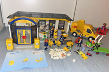 Playmobil Post Postfiliale mit Erweiterung und viel Zubehör Postauto Postfahrrad