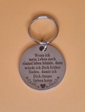 Romantischer Schlüsselanhänger "Länger Lieben" | Valentinstag Geschenk