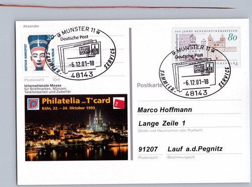 Sonderstempel münster 2001 - sonderstempel,