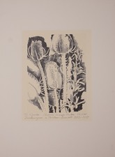 Siegward Sprotte Druckgrafik Lithografie signiert Sträusse meiner Mutter Kunst A