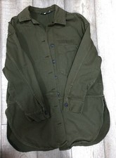 Zara Parka Jacke Canvas  long khaki grün M
