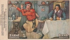 Werbung Sammelkarte Erdal Marke Rotfrosch KWAK Bohnerwachs Werner Mertz AG Mainz