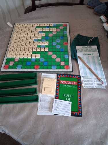 Scrabble deluxe 1988 mit - scrabble,