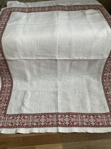 ältere tischdecke leinen - ,