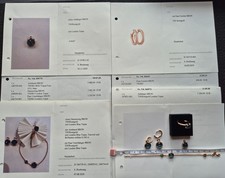 BRON Schmuckset Blautopas 750/ RG