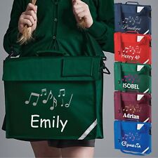 Personalisierte Notenbuchtasche Junior mit Gurt Schulanfang Jungen Mädchen Ordner