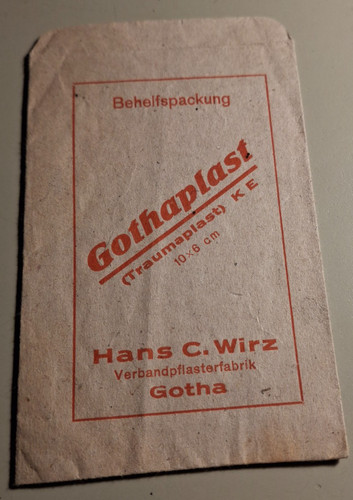 Alte reklame tüte gothaplast - reklame,