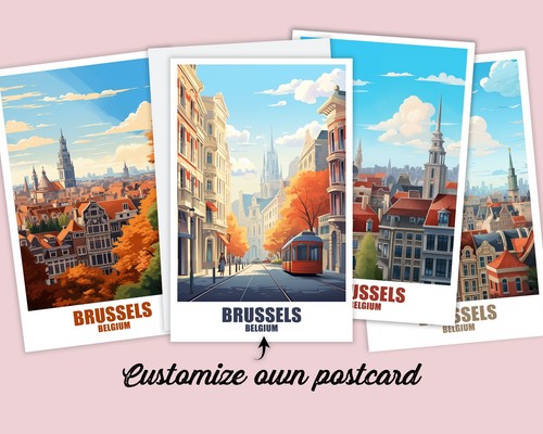 Brüssel postkarte poster - brüssel,