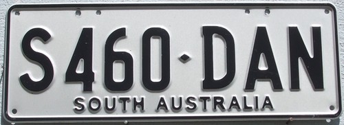 South australia license plate - south,