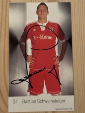 Bastian Schweinsteiger, Autogrammkarte, original Unterschrift, sehr selten, 