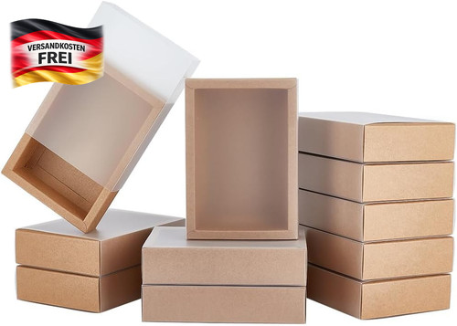 Geschenkbox aus kraftpapier - geschenkbox,