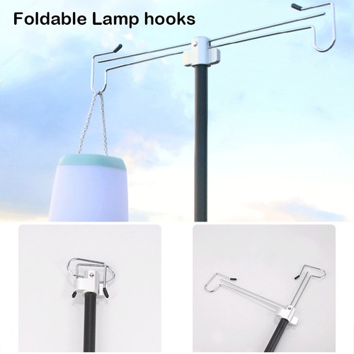 Klappbarer lampenmast mit - klappbarer,