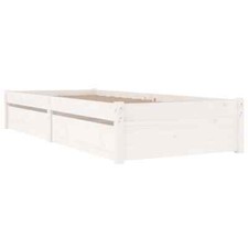 Bett mit Schubladen Weiß
