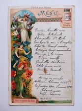 Alte Papiere - LIEBIG Menü - Im Blumenreich - um 1900