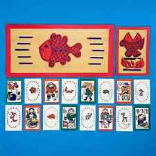 Streichholzetiketten CCCP Nr. 180 "lustige Fische" Russland 18 Stück RAR OVP