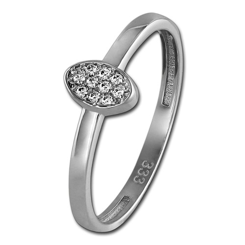 Golddream oval zirkonia ring - oval,