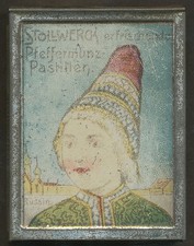 STOLLWERCK - RUSSIN - AUTOMATENDOSE - ALTE BLECHDOSE