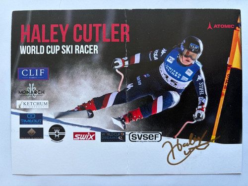Original autogrammkarte ski - original,