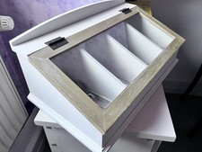 Besteckeinsatz Holz Besteckhalter Landhaus Holzkiste Besteckbox Besteckkorb neu