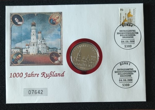 Numisbrief 1000 jahre russland - 1000,
