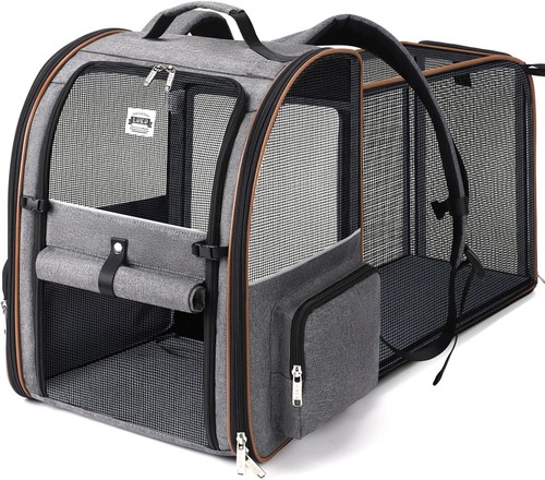 Erweiterbar katzenrucksack - erweiterbar,