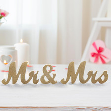 Mr und Mrs Schild, hölzernes