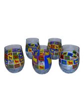 5 seltene OSBORNE 103 Designer Gläser - Stier - Brandy