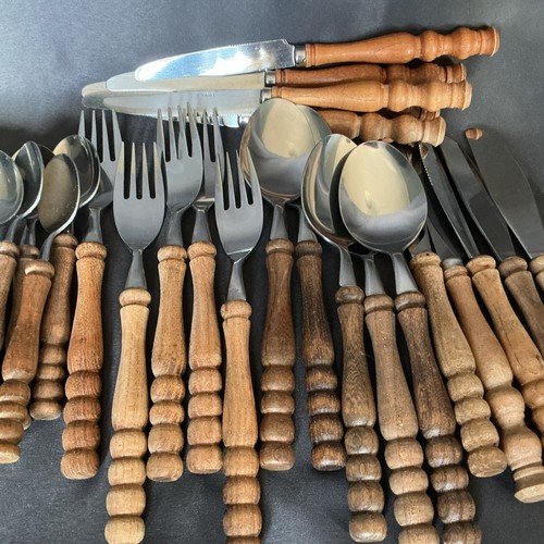 Holz griff besteck set - set, beram