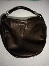 Original COWBOYSBAG schwarz Leder Beutel-Tasche Reißverschluss  ca. 40 x 36 cm