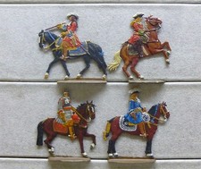 4 Zinnfiguren Offiziere 1700