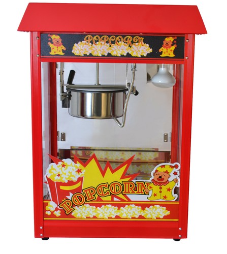 Rote popcornmaschine - rote,