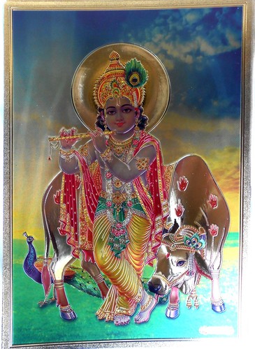Bild krishna prägedruck - bild,