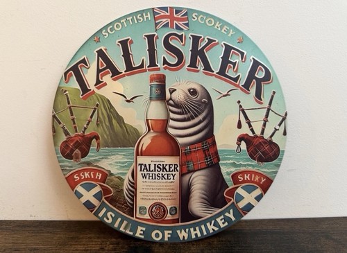 Blechschild talisker whisky - blechschild,