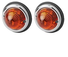 2x Seitenmarkierungsleuchte 12V&24V Leuchte für Oldtimer Traktor Orange