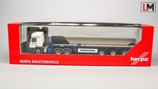1:87 Herpa MB Schwerlast Sattelzug LKW Breuer und Wasel // X_431