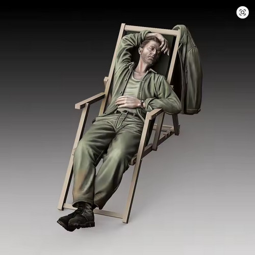 Resin figur soldat wwii - figur,