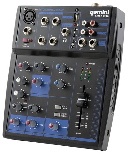 Kompaktes kanal mixer mit - kompaktes, 5-kanal-mixer