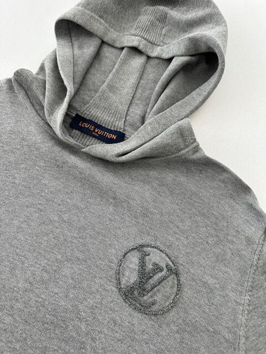 Louis vuitton hoodie grau m - lv,