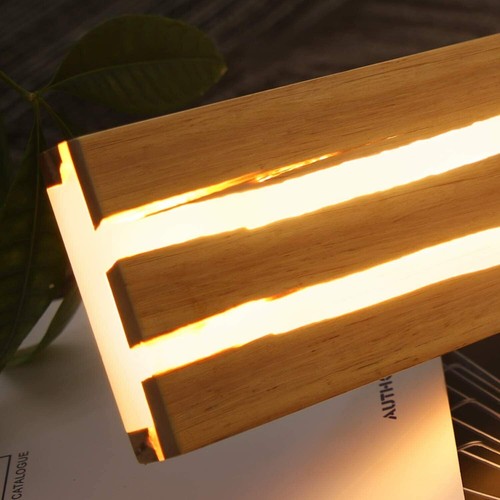 Zmh led wandleuchte holz - wandleuchte,