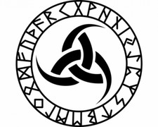 Wandtattoo Odins drei Hörner