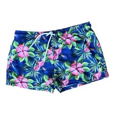AussieBum Badeshorts Badehose Tropisches Muster Blau Pink L (wie M) Ungetragen