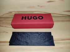 HUGO Brillenetui  Rot Putztuch