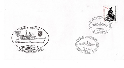 Schiffspost fregatte bremen - schiffspost,