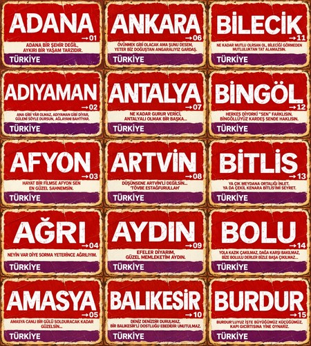 Türkei stadtschild 27x18cm - stadtschild,
