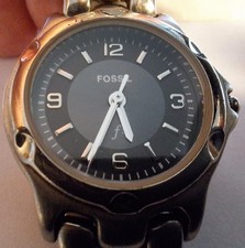 FOSSIL Damen-Armbanduhr ** Edelstahl ** Schöner Erhaltungs-Zustand