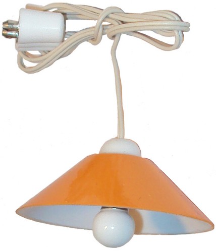 Hängelampe orange für