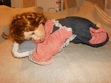 Sammler Puppe Porzellan, 40 cm, 1-A Zustand, Seltene Puppe, Einzigartig