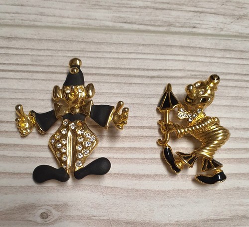 Antike brosche clown gold - antike,
